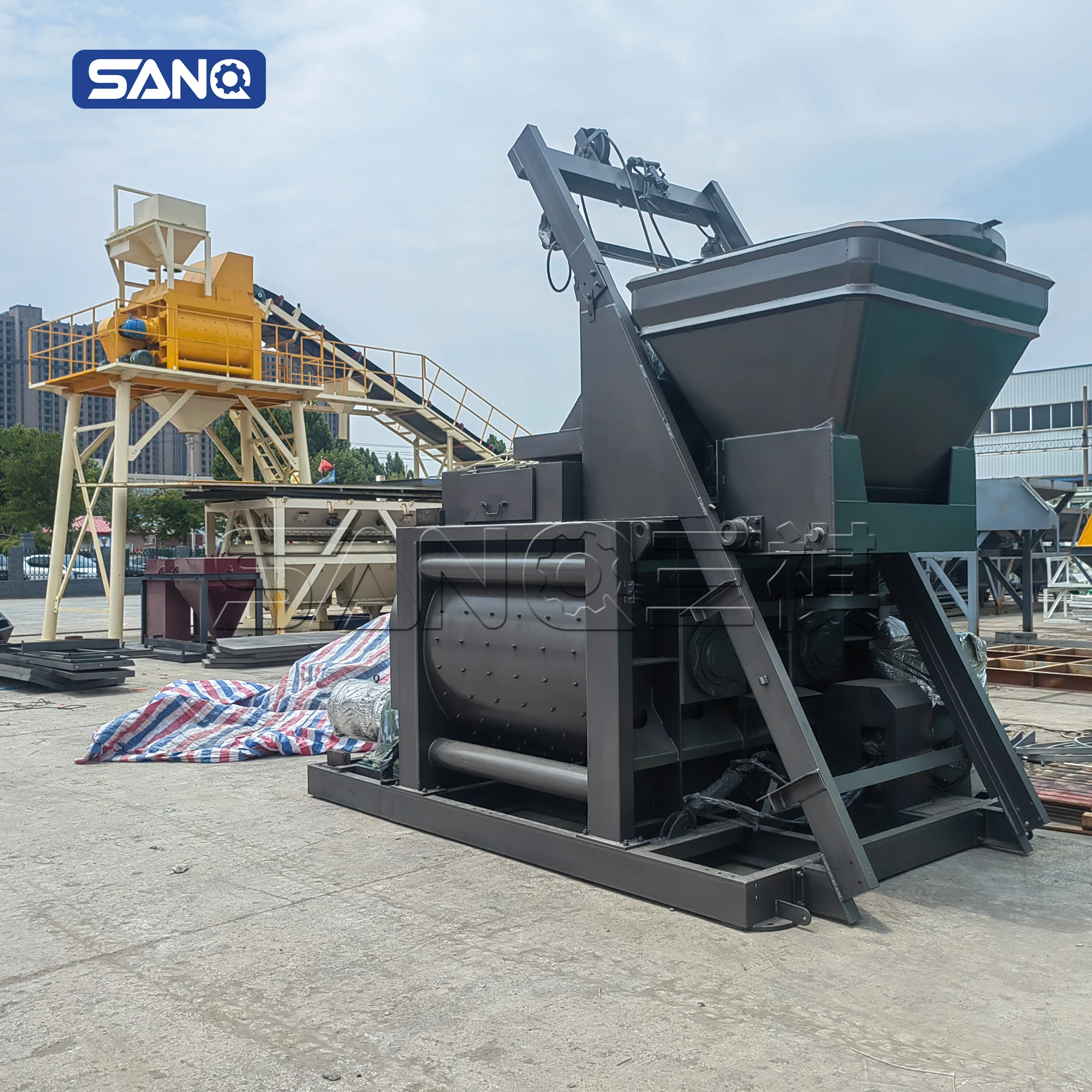 CE ISO Certificate High Quality JS500 Electric Concrete Mixer Sand Cement Water Mixing Machine Twin Shaft Strong Structure