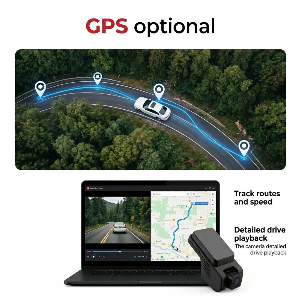 VIEVGUARB VS118 Dash Cam Night Vision Loop Recording Parking Monitor 4K 2K WiFi 360