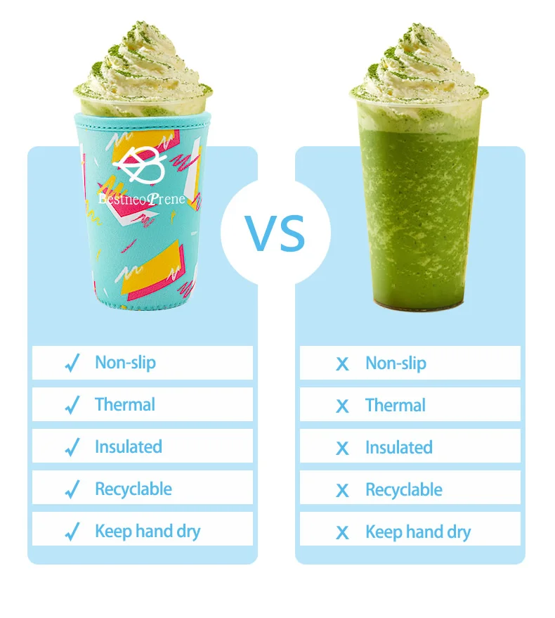 Custom Thermal Coffee Stubby Sleeve 16/22/30 Oz Neoprene Insulated