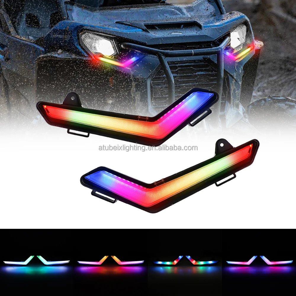Atv Utv Rgb Led Turn Signals Daytime Running Light Signature Lights For