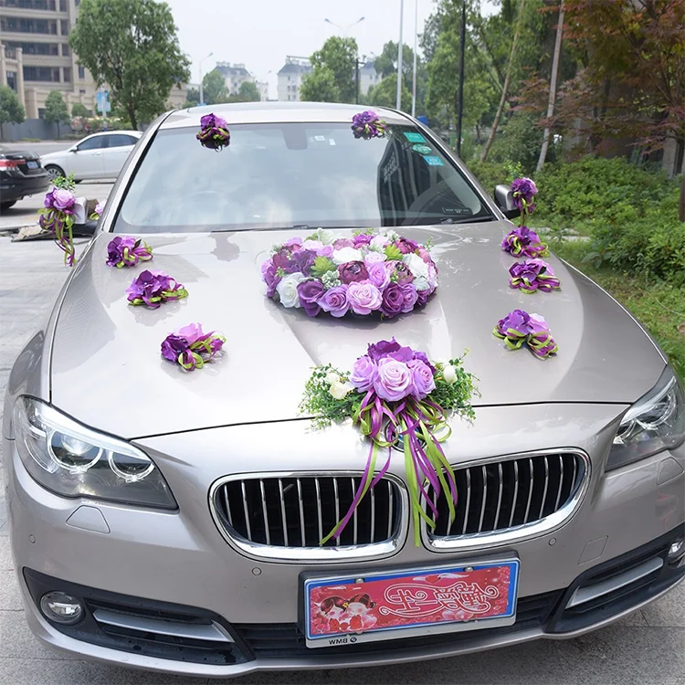 K151 Artificial Romantic Wedding Flower Luxury Auto Decoration Wedding
