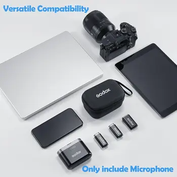Godox WEC Wireless Lavalier Microphone, 2.4G Lapel Mic 656FT 8H Compact Wireless Mic (WEC Kit 1) product image