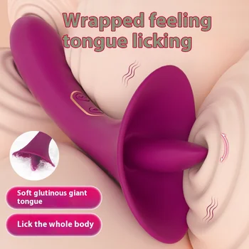 Female Masturbation Licking Vibrator Cross-border Tongue Licking Body Stick USB Power Supply ,sexy Toy, Custom Wholesale