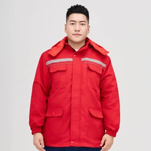 Winter Anti-static Cotton Clothes Work Clothes Labor Protection Clothes Cotton-padded Coat Windproof Thickened Warm Clothes