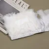Bordure de plumes plates, longueur des cheveux 10-15 cm