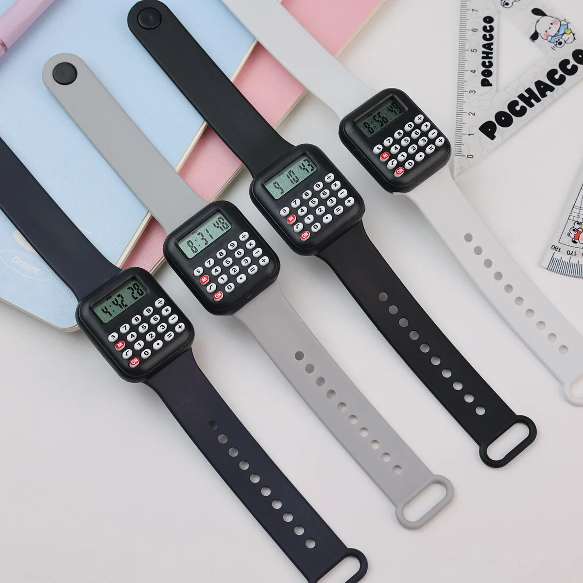 2025 Kids Multifunctional LED Calculator Watch
