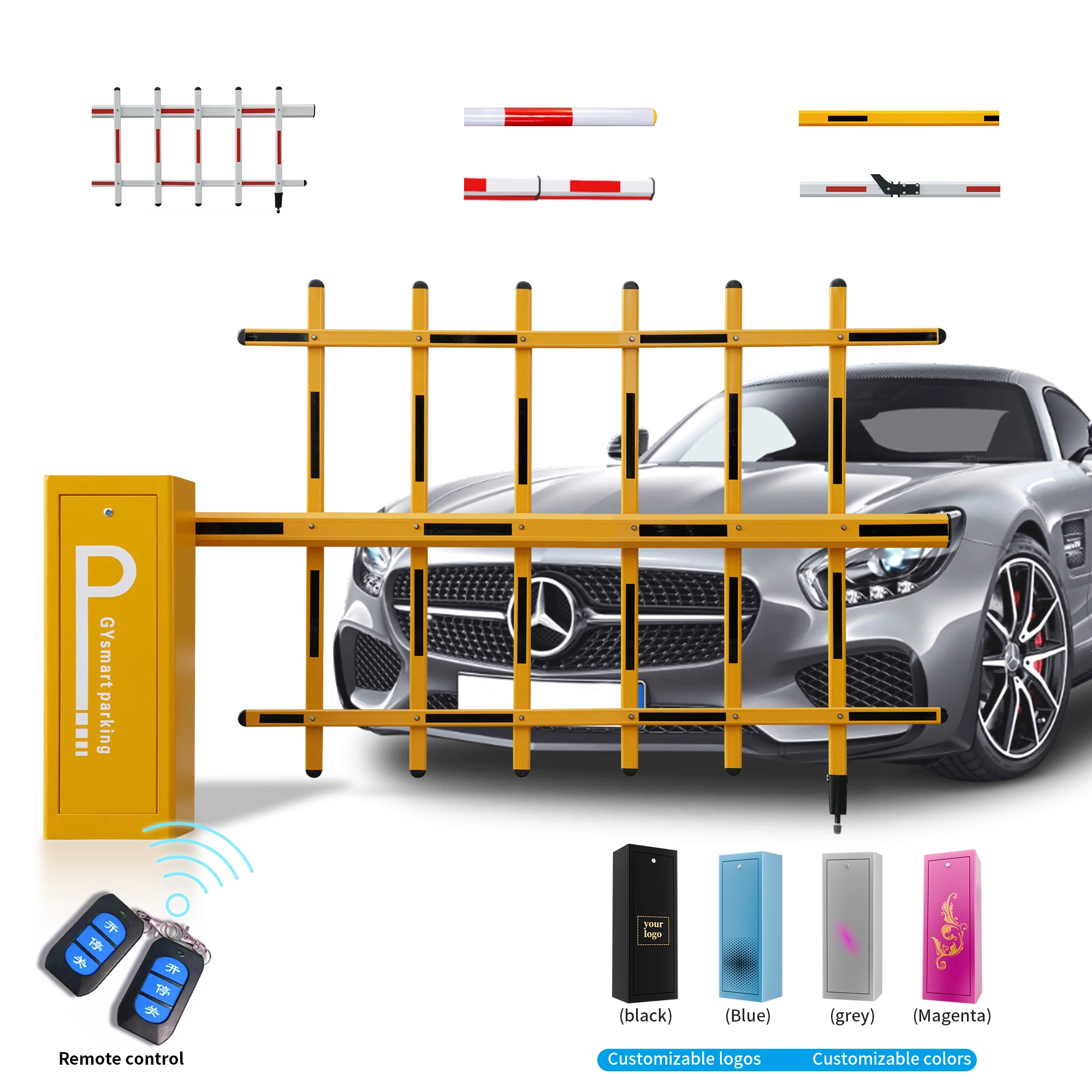 XGY 2 Layer Double Fencing Gate Electronic Automatic Parking Lot Fence Barrier for Commercial Factory Enterprise Car Park Entrance
