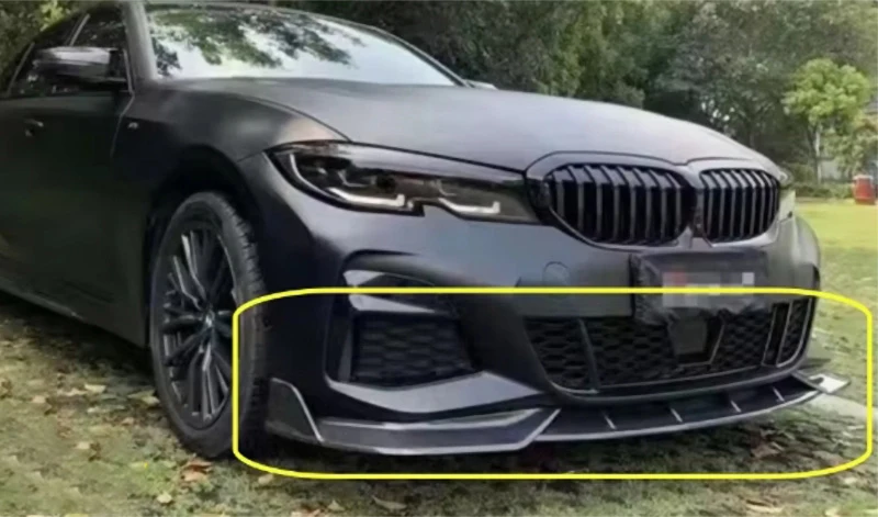 product tiypeor carbon fiber front spoiler bumper lip diffuser 3k twill front lip competitive style for bmw 3 series g20 2017 2021-9
