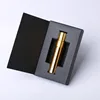 Gold with black box