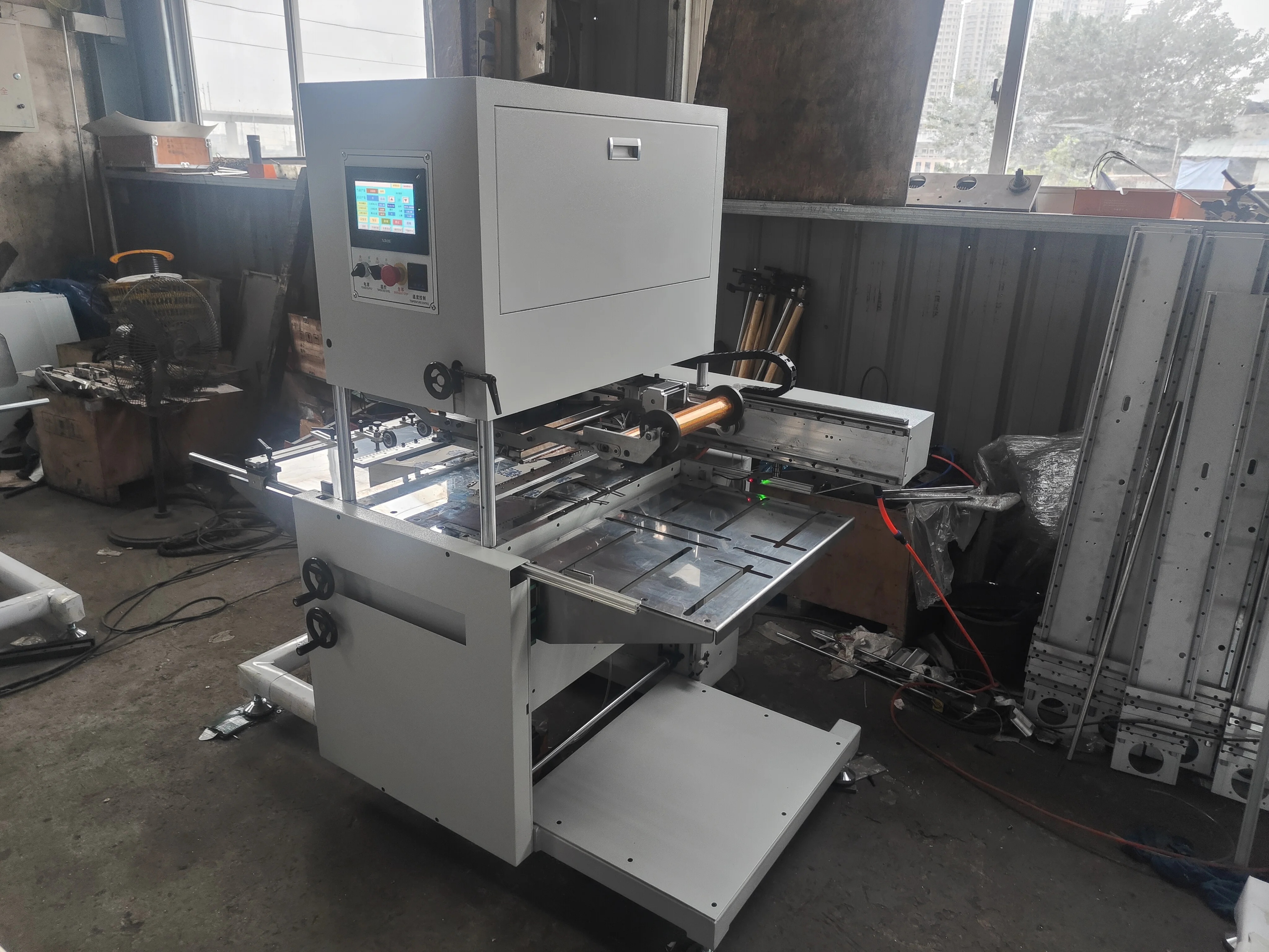 Automatic Card Leather Paper Bronzing Printer Aluminum Foil Embossing Machine Pneumatic Digital Gold Hot Foil Stamping Machine