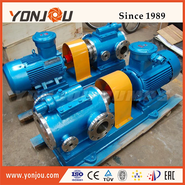 Cargo Oil Pump High Viscosity Asphalt Bitumen Rotary Screw Pump High Pressure OEM YONJOU LQ3G 177HP 132kW