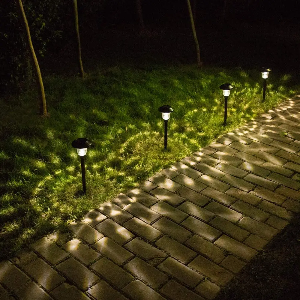 Outdoor Decoration Landscape Lights Solar Powered Garden Lights Waterproof Stainless steel COB Landscape Modern Post Lawn Lamp