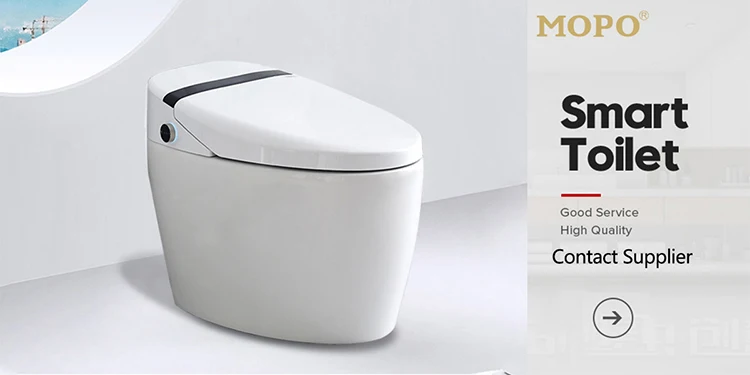 MOPO sanitary wares bathroom ceramic automatic flushing electric one piece tankless intelligent smart toilet