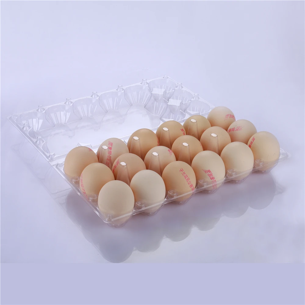 Spot 18 pieces transparent packaging egg box