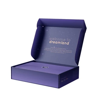 Free Design Custom Double Side Print Corrugated Paper Box Creative Paper Packaging Box for Theme Gift Event