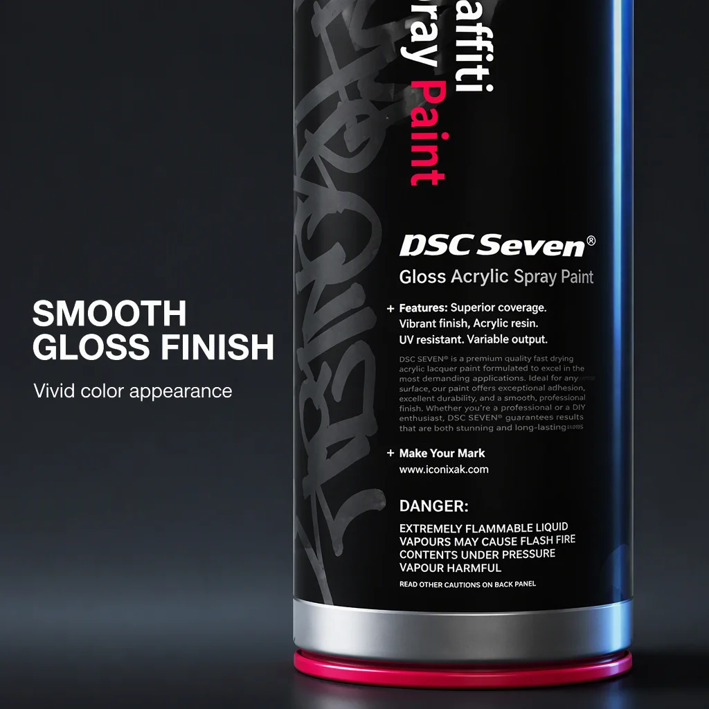 Aerosol Acrylic Anti-Rust Metallic Graffiti Individual Spray Paint Customized Aerosol Spray Paint for Graffiti and Art