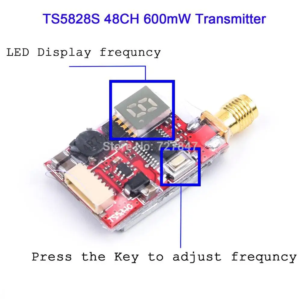 Eachine TS5828L 600mW 40CH Mini FPV Transmitter VTX With, 43% OFF