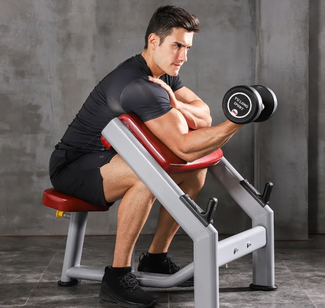 Gym Fitness Bodybuilding Equipment Priest Stool Biceps Training - Main Image