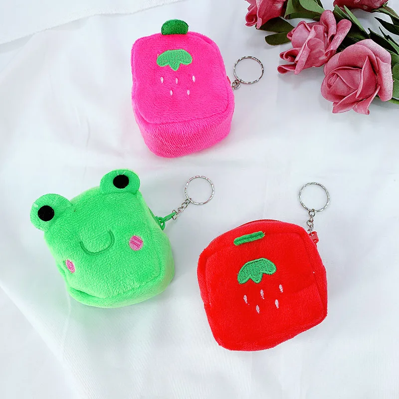 Новый креативный мультяшный плюшевый Кошелек с подвеской детский подарок на день рождения