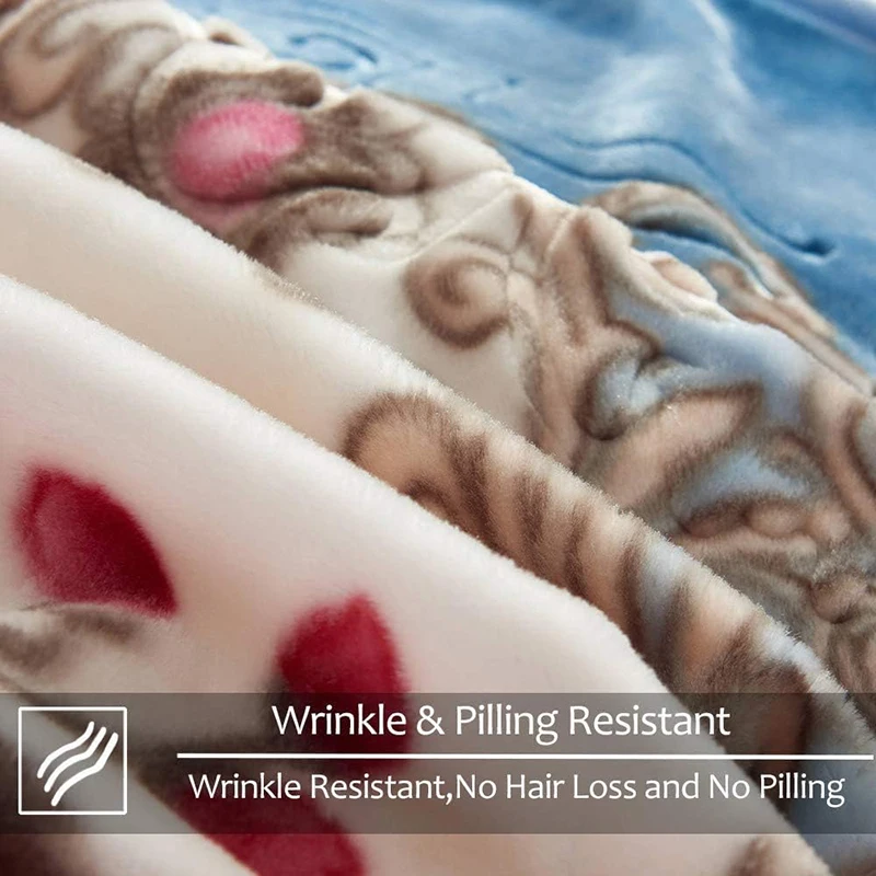 wholesale fleece blanket print luxury mink polyester super soft other winter bed blankets