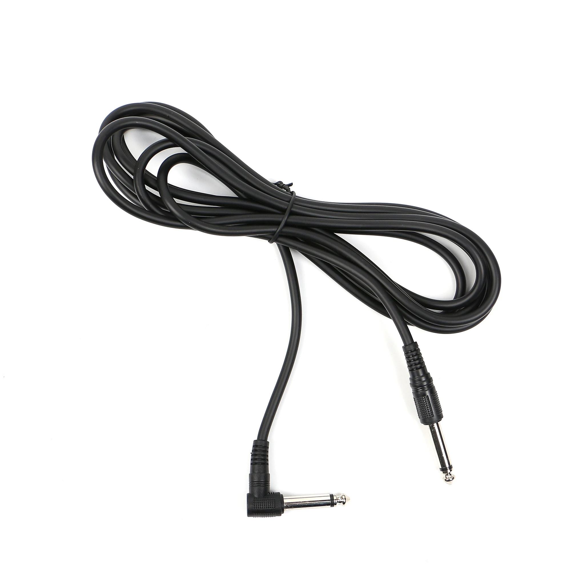 Аксессуары для инструментов Черный гитарный кабель из ПВХ