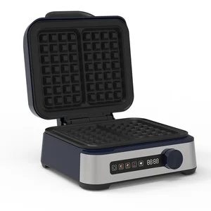 1600W Real Browning Control Waffle Maker Machine Belgian French Wholesale Mini Belgian Waffle Maker for Household and Restaurant