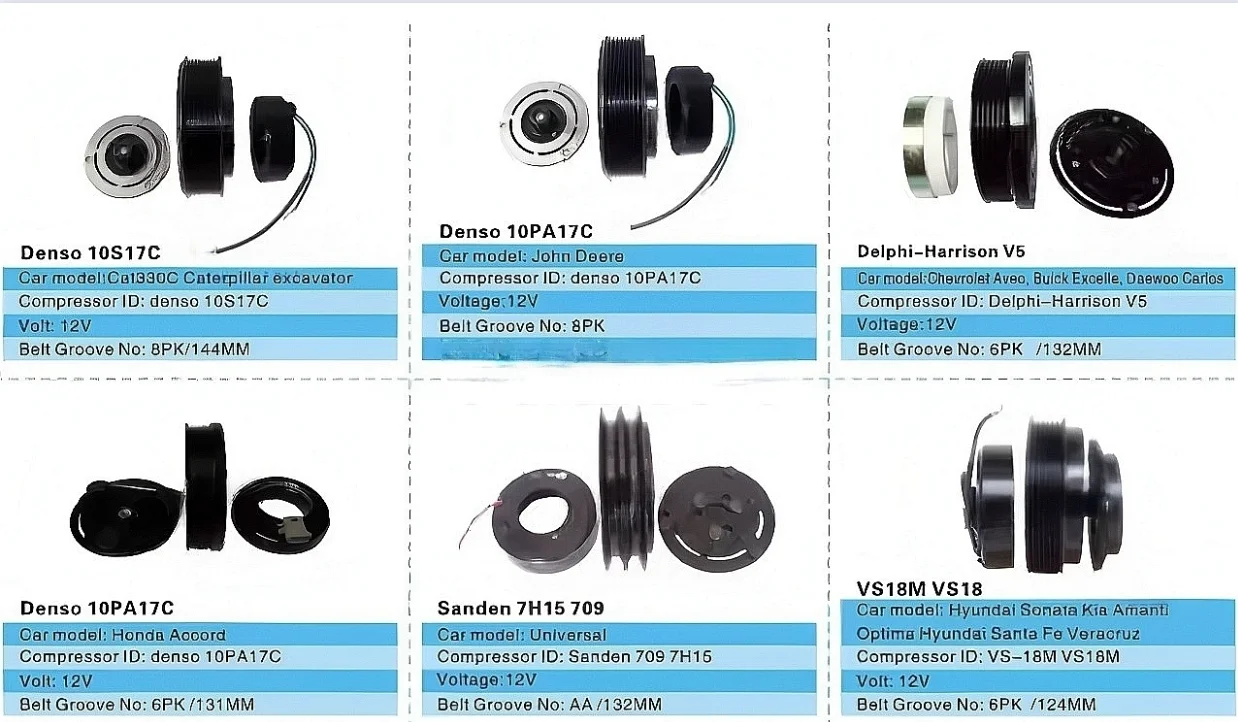 Compressor, 10P30C, 24v, 7pk, BZH-22-0007 - detail 14