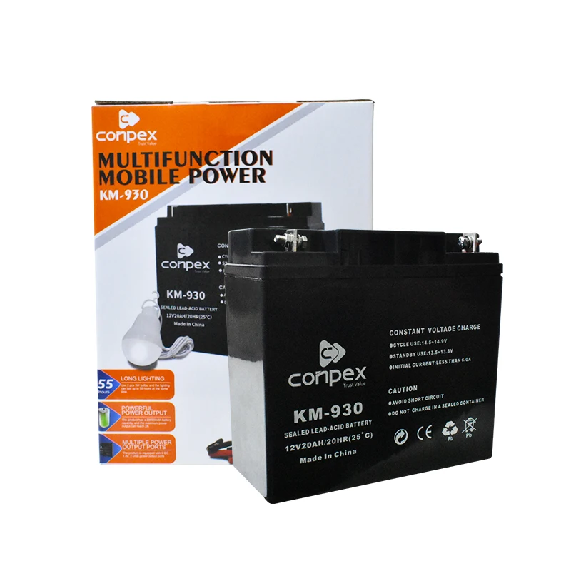 Conpex Power Banks 12V Dc 20000Mah Charging Mobile Power Bank With Backpack