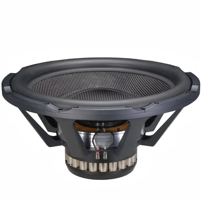 Subwoofer de 24 pulgadas, 5.000 W RMS, modelo 18FS, 102 dB, bobina móvil simple de 6 pulgadas, XMAX de 30 mm, para competencias automotrices SPL y SQ o sistemas de cine en casa. Cantidad mínima de pedido: 2 unidades