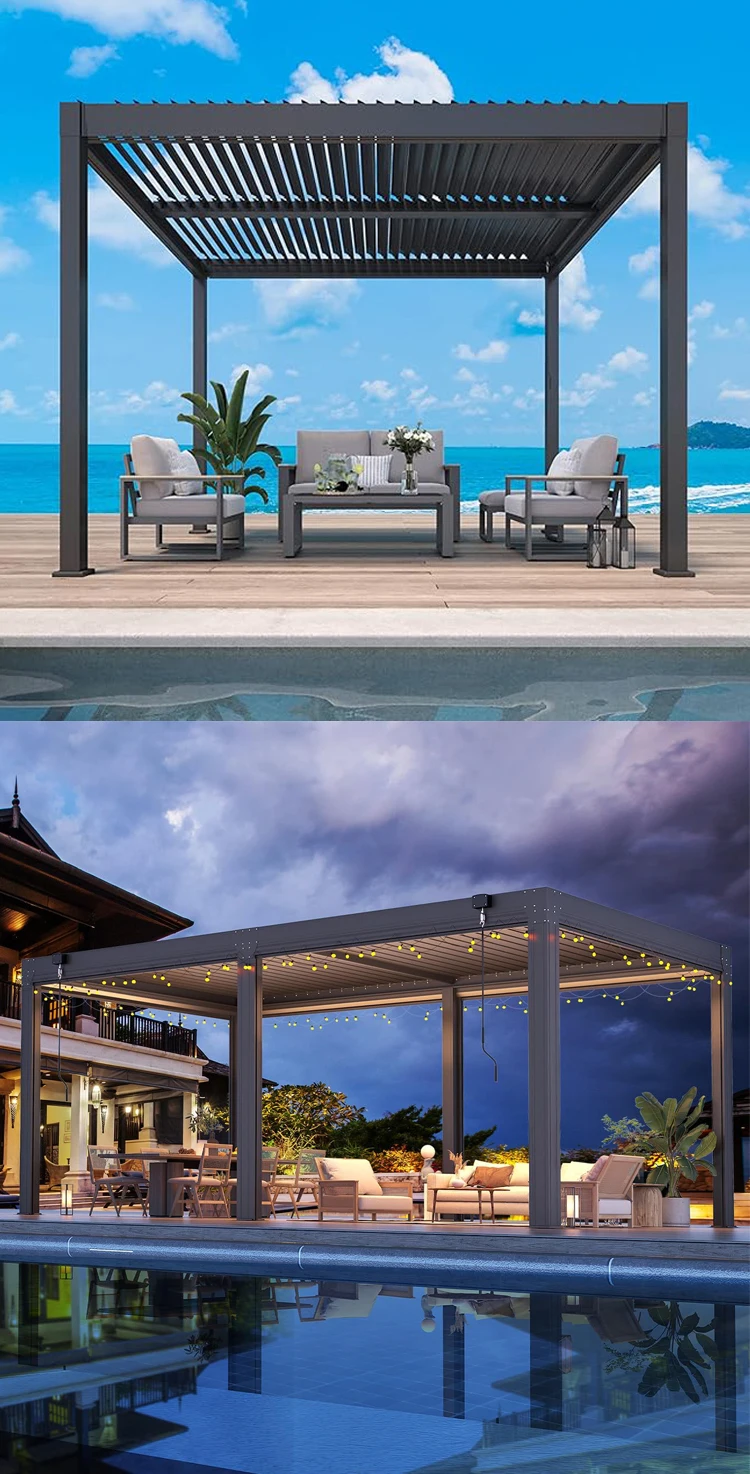 custom motorized pergola（14）