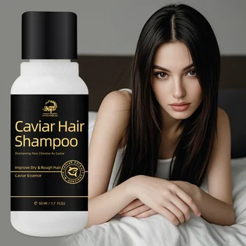 HAIRAROUSE Luxury Organic 50ml Caviar Protein Salon-Quality Unisex Shampoo Hydrating & Repairing for Damaged Hair