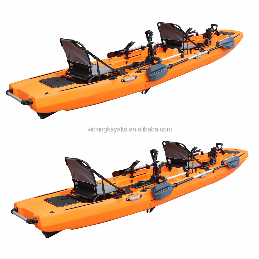 2023 New Design 14.5ft 2 Or 1 Person 3 Section Detachable Fishing Pedal