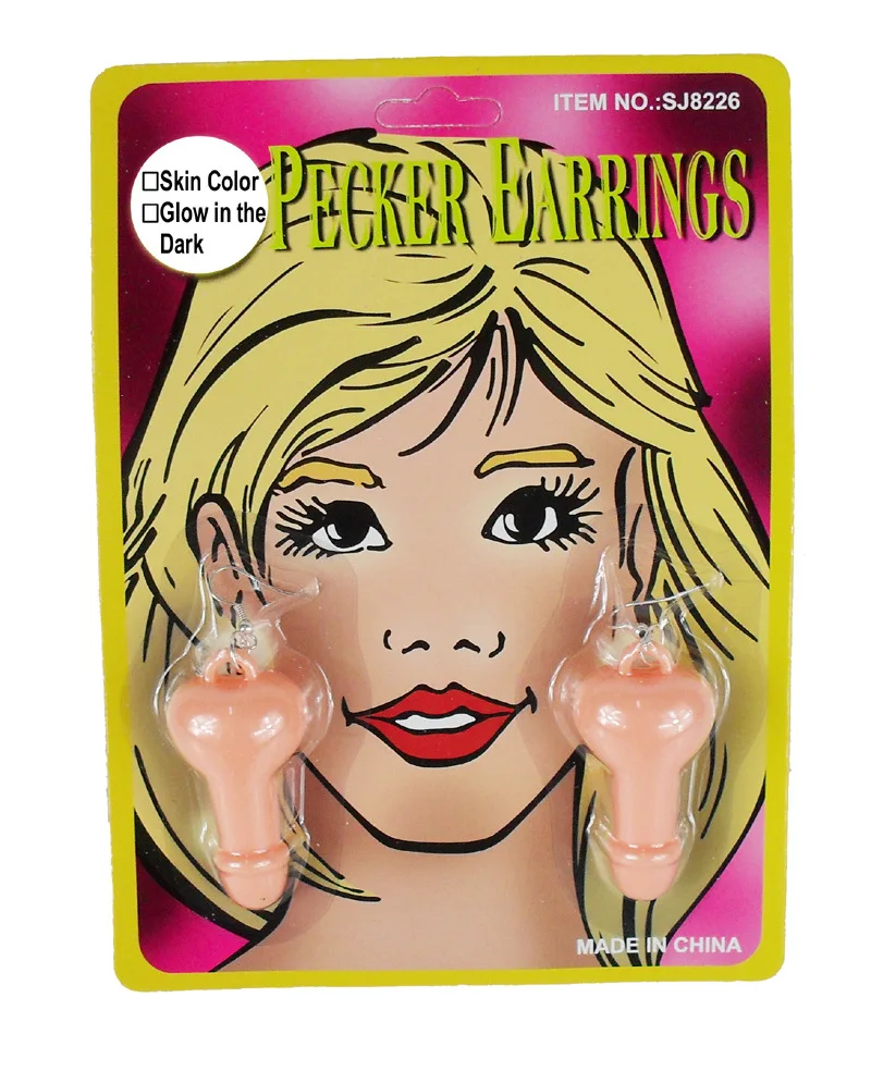 Украшения для мальчишника, забавные светящиеся Висячие серьги, яркие забавные Висячие серьги, смелые аксессуары для куриных вечеринок