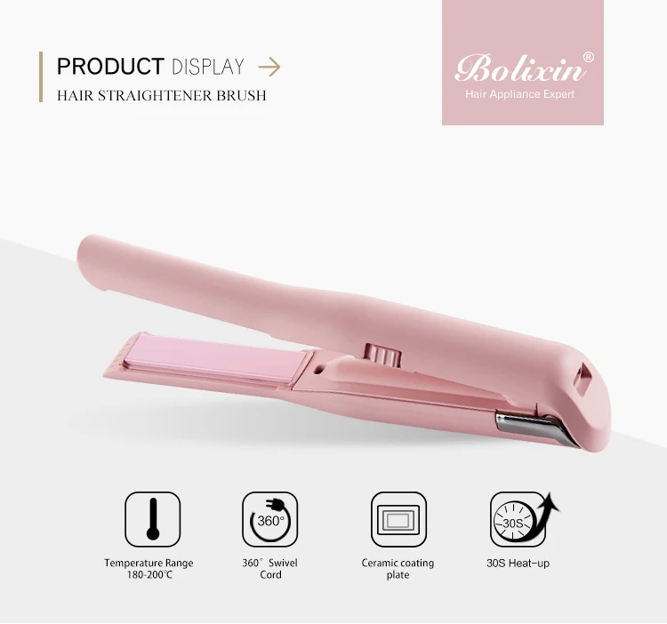Wholesale Led Wireless Hair Straightener Travel Portable Hot Flat Iron Hair Straightener Buy