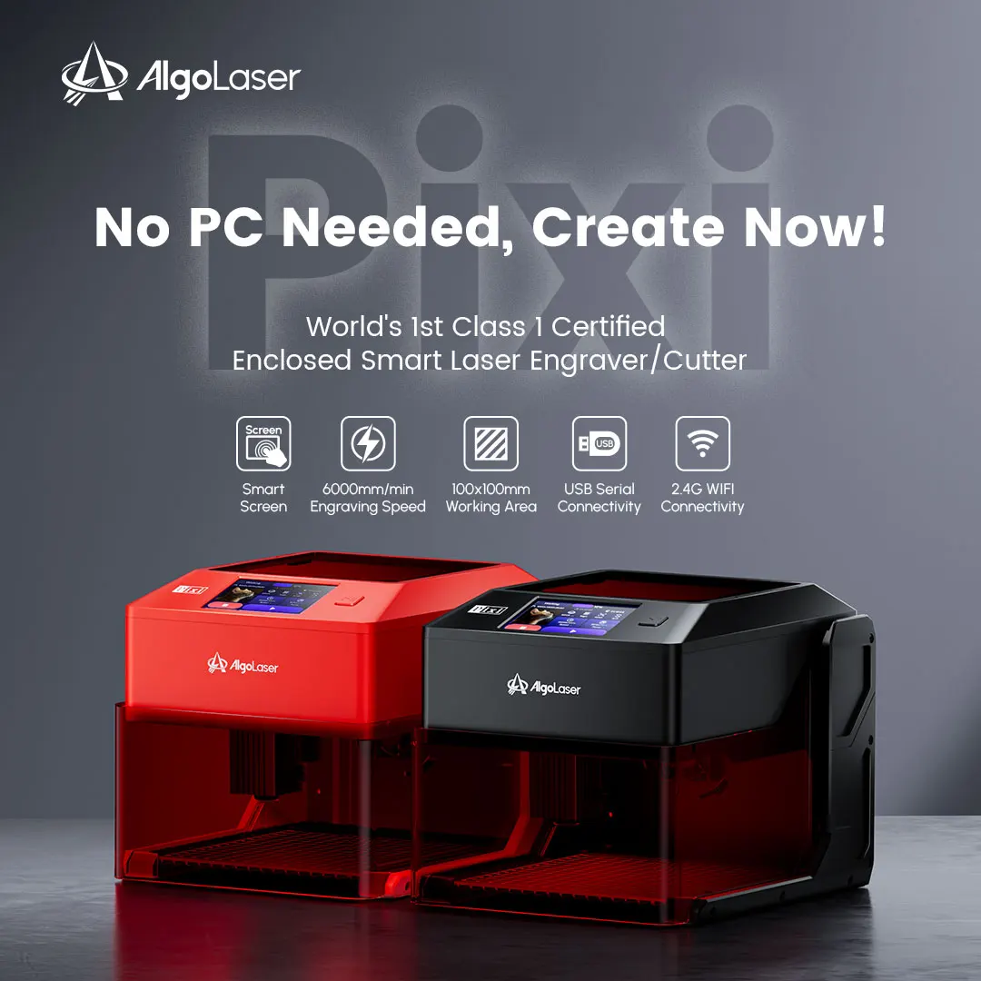 Algolaser Pixi 10W プロフェッショナルレーザー彫刻機 - 金属