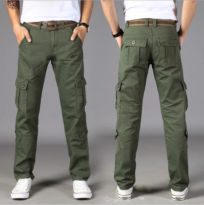 The Pant Project Green Camouflage Six Pocket Cotton Lycra Stylish Cargo Pant  for Men, Regular Slim Fit, Stretchable Cargos with 6 Pockets