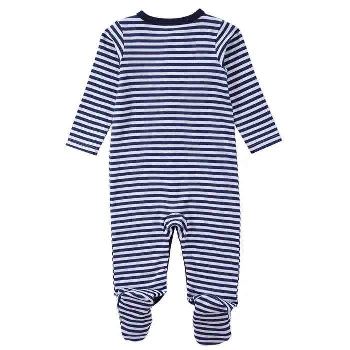 Оптовая продажа, зимние детские пижамы в полоску с длинным рукавом