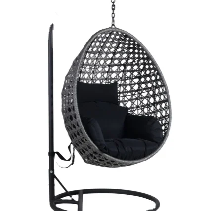 High Quality Garden Hanging Egg Rattan Wicker Swing Chair Buy Hanging Swing Egg Chair Swing Product On Alibaba Com