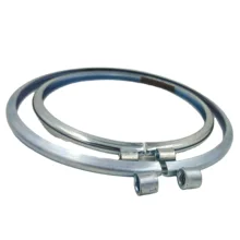 Tension clips & wide tension clips duct clamp for dust collection system flange bends