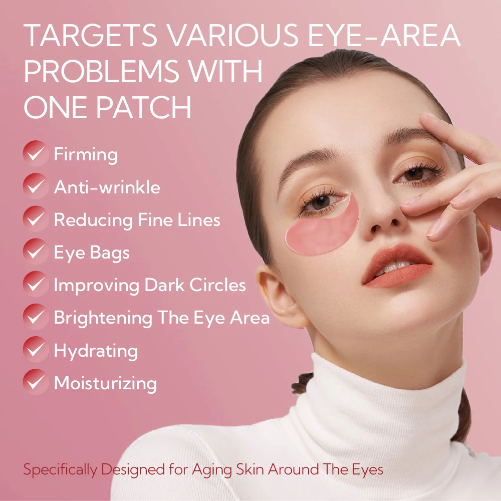 LANBENA Hot Selling Firming Dark Circles Hydrogel Gel Collagen Eye Patch Mask Pads