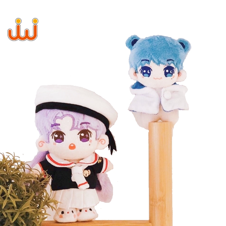 Junwo 3d уход за кожей лица, плюшевая кукла, Китай (материк) Изготовление на заказ, плюшевая кукла, мягкие игрушки, каблук 15 см, высота каблука 10 см Плюшевые поп звезда плюшевая игрушка