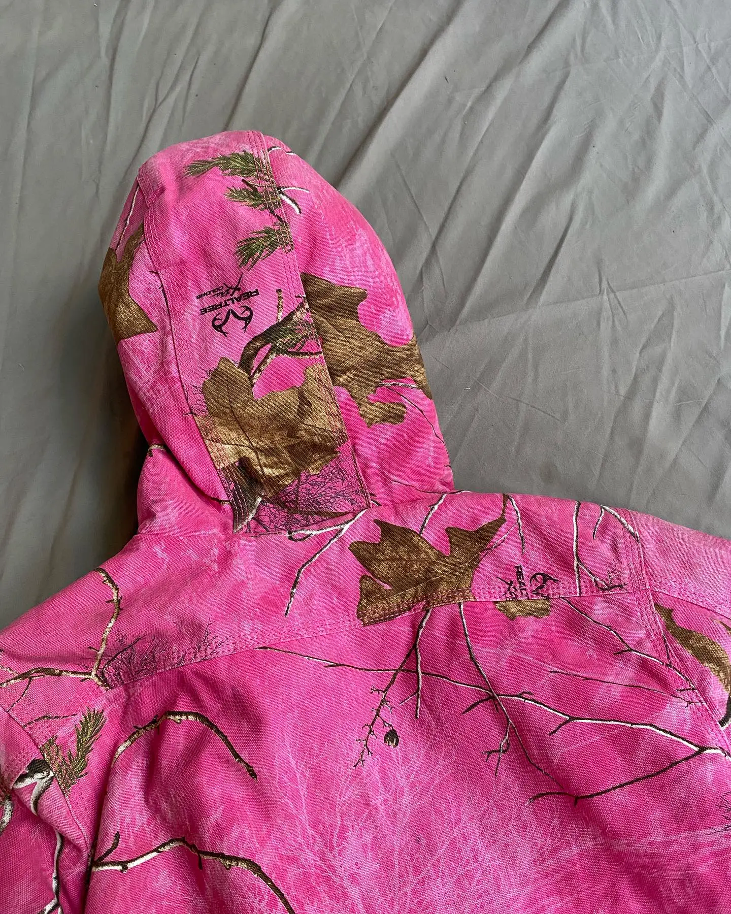 Custom Designer Men Hooded Sweatshirts Baggy Pink 100% Cotton Heavy Weight Thick Zip up Real Tree Camo Jackets Hoodies Unisex gallery 3