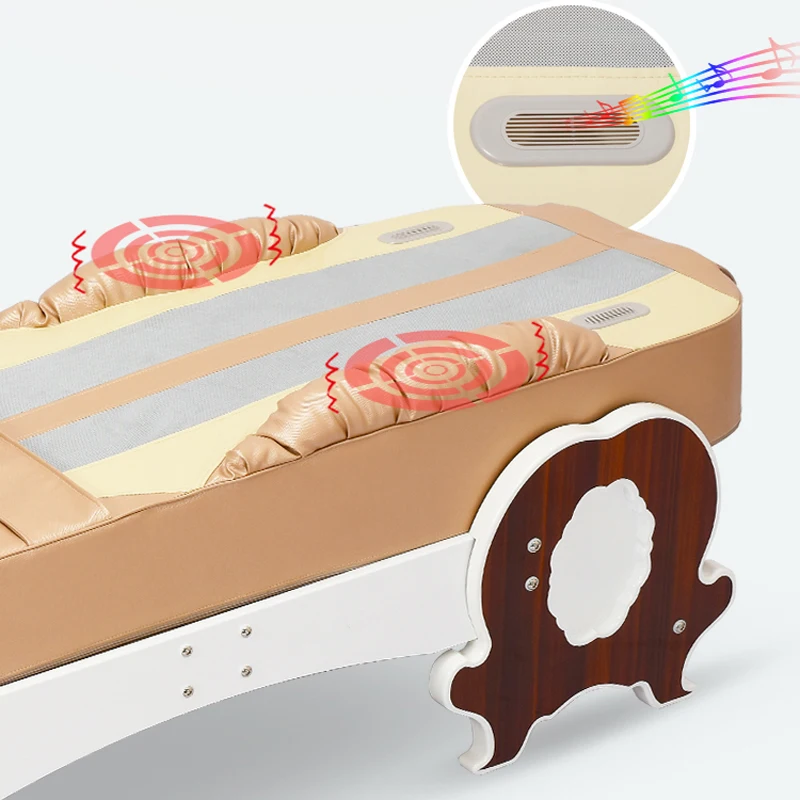 V3 3d Foldable Thermal Jade Stone Electric Massage Bed With Controller Body Application Thermal Jade Massage Bed