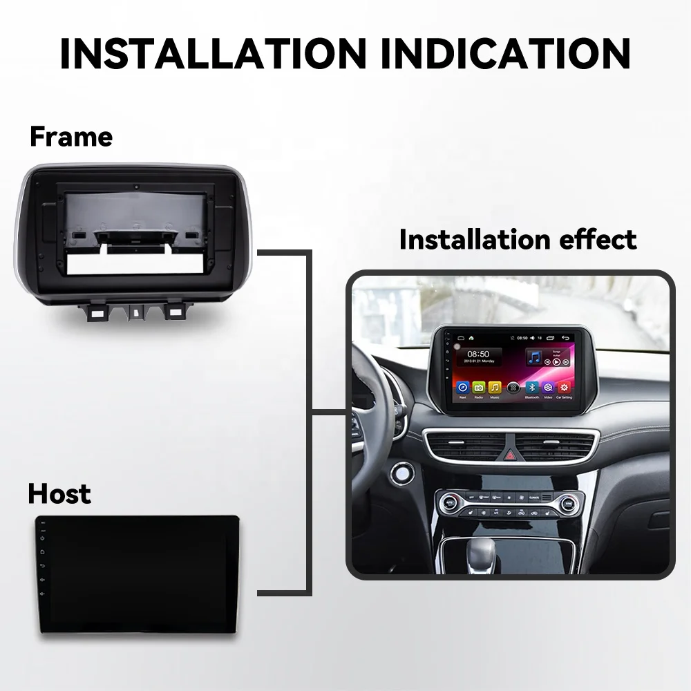 Android 12 Car Radio 9/10 Inch Car Stereo Touch Screen Carplay Car Multimedia Player for Hyundai Tucson Sonata Ix35 I20 Elantra