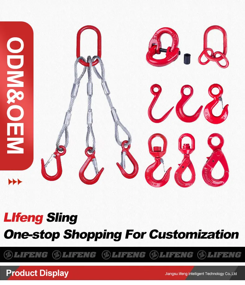 Multi Leg Wire Rope Sling For Rigging And Towing Heavy Duty Object Wire ...