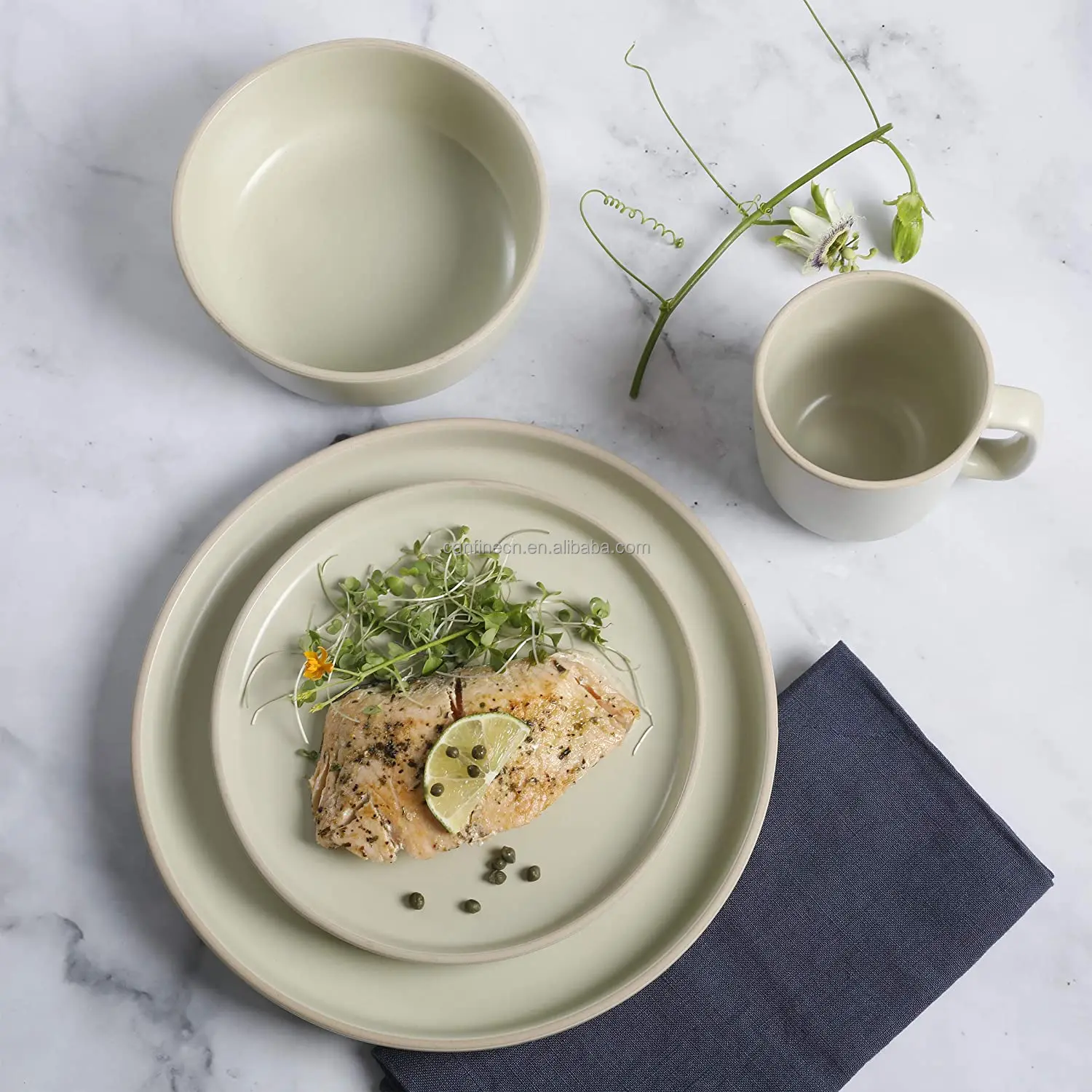 Ceramic Plates and Mugs Custom Ceramic Tableware Set Luxury Ceramic ...