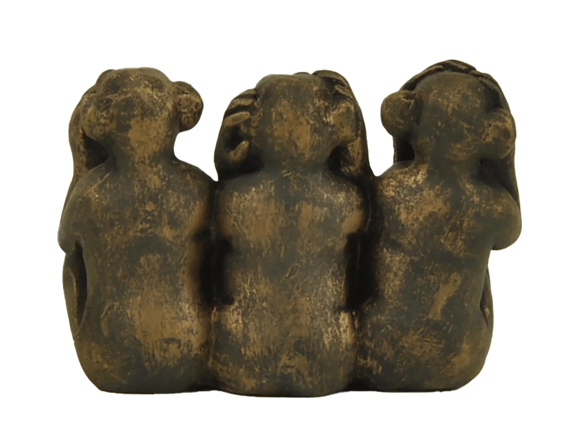 Three Wise Monkeys 2.17'' Statue Hear-No, See-No, Speak-No Evil Monkeys for Home Decoration Resin Crafts