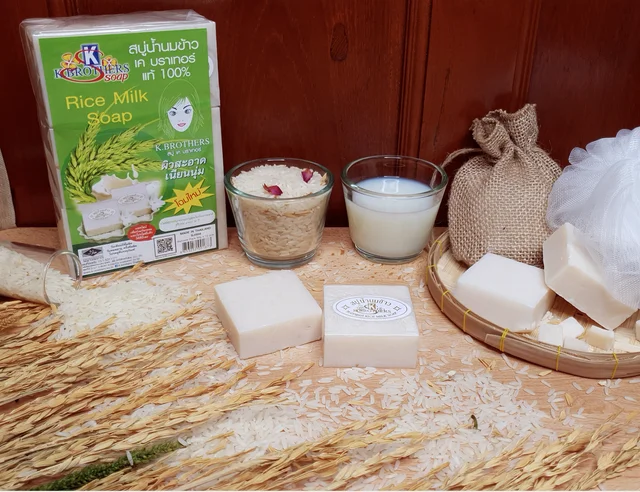 rice milk soap | natural | thai | handmade product | best seller