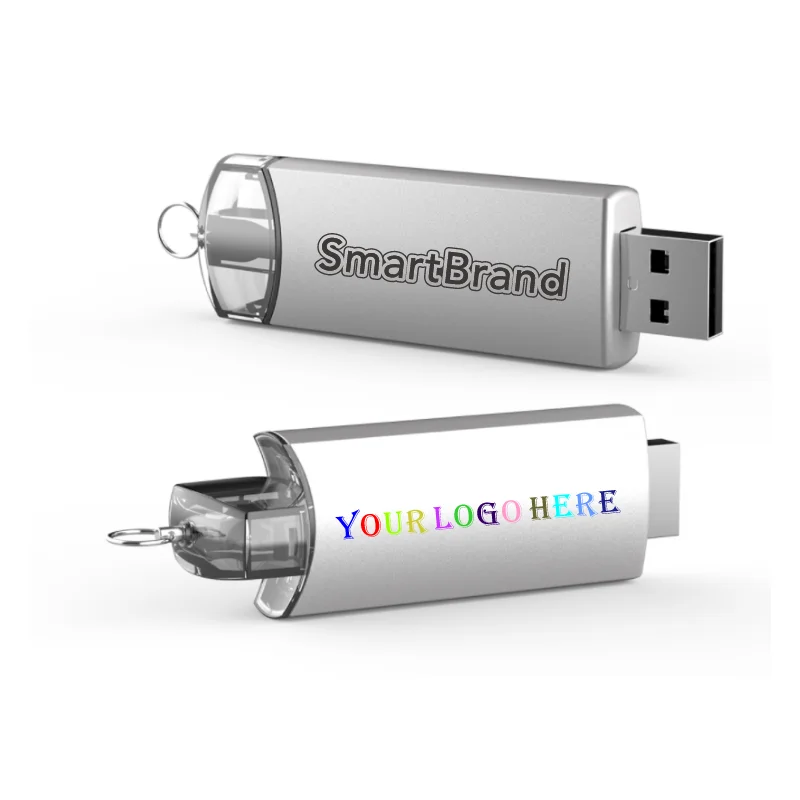 Custom Logo USB Flash Drive UM125 Luxury Rotating Metal Usb Wholesale Promotional Corporate Gift USB 2.0 3.0 Memory Stick