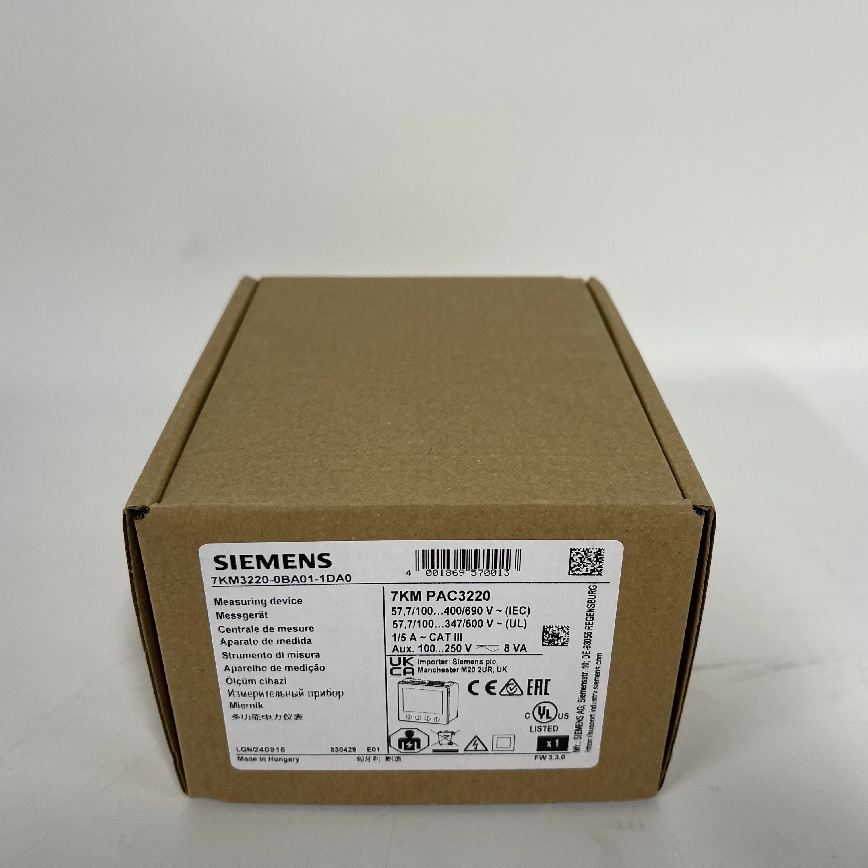 SIEMENS Measuring Device 7KM3220-0BA01-1DA0 SIEMENS Measuring Device 7KM3220-0BA01-1DA0